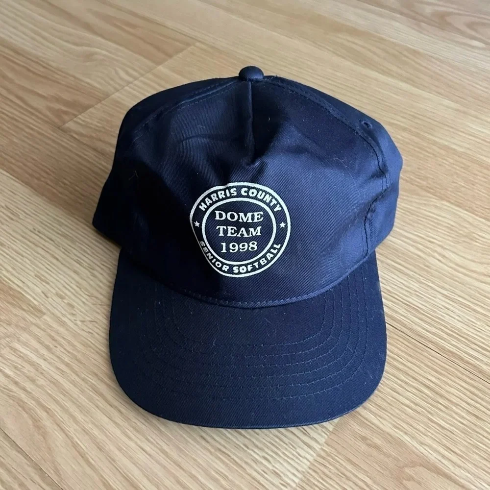 Vintage 1998 Harris County Navy Dome Team SnapBack OS